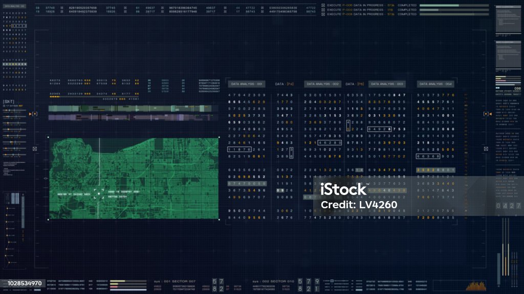 Running Code Infographic Abstract Running Numbers Code Hacking And Source Code Stock Photo ...