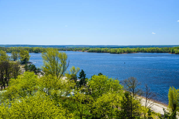 istock Aerial view on Dnieper river in Ukraine 1028564174