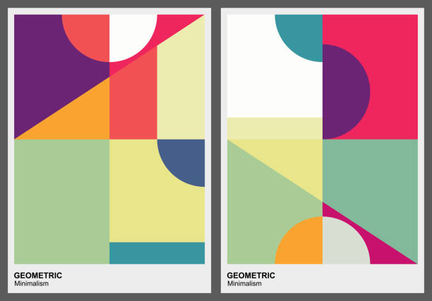 color geometric pattern background for design