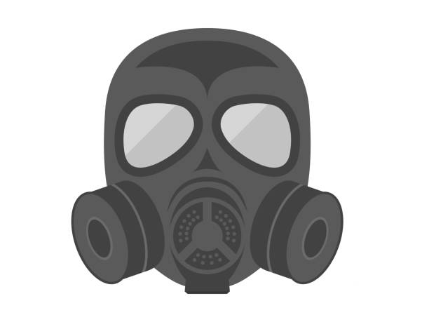ガスマスク - gas mask mask nobody protection点のイラスト素材／クリップアート素材／マンガ素材／アイコン素材