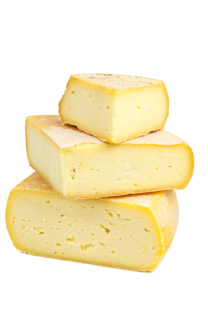ser z bliska - cheese portion emmental cheese yellow zdjęcia i obrazy z banku zdjęć