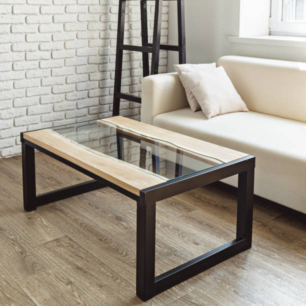 istock modern wooden table in the loft interior 1028613420