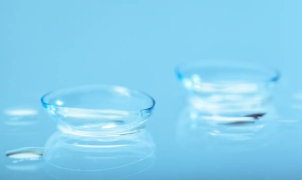 istock Contact lenses with water drops 1028619592