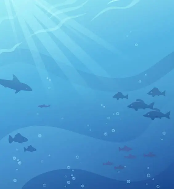 Vector illustration of Undersea Background