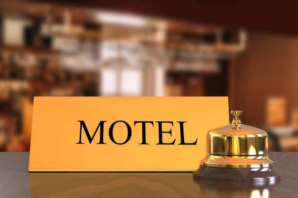 istock Service bell on hotel reception desk 1028619996