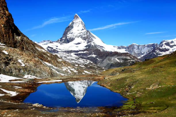 istock Matterhorn reflection in the Riffelsee lake 1028622862