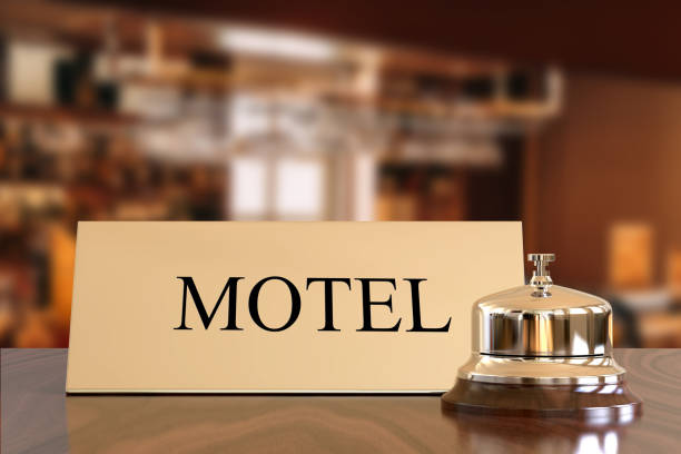 istock Service bell on hotel reception desk 1028627276