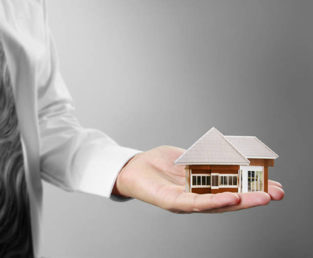 istock Home insurance concept in hand 1028628188