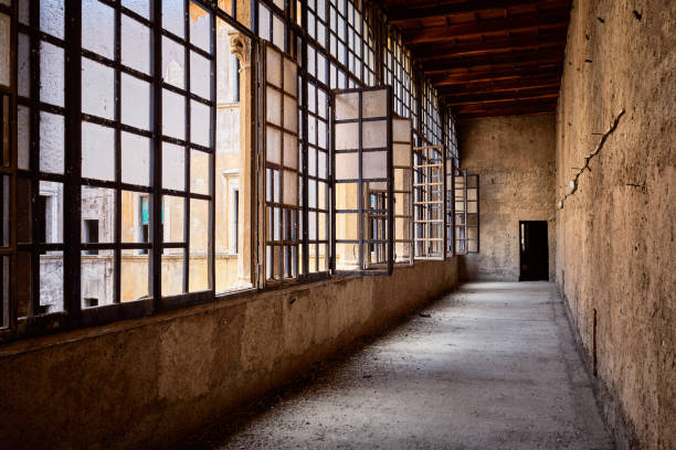 istock Interior porch of abandoned house 1028636578