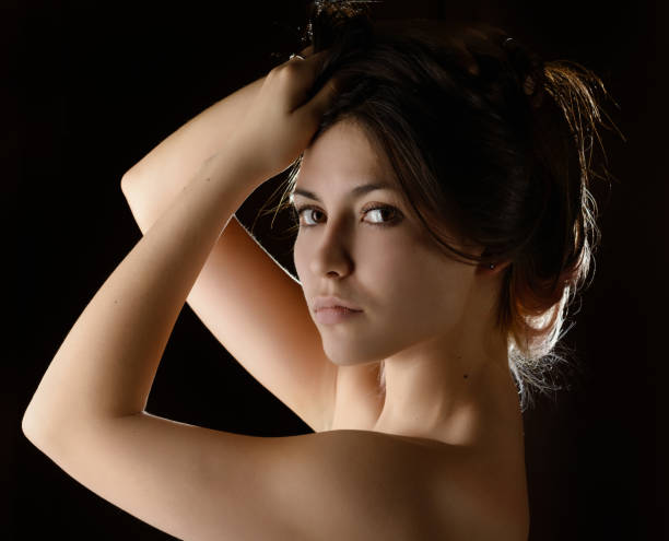 istock Portrait of a beautiful brunette. 1028637208