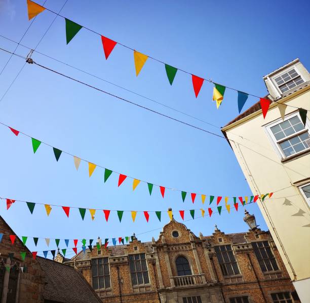 istock Bunting in the street - Guernsey 1028650870