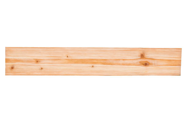 istock Brown wooden board with natural striped pattern for background, wooden surface for add text or design decoration. isolated on white background with clipping path. 1028651164