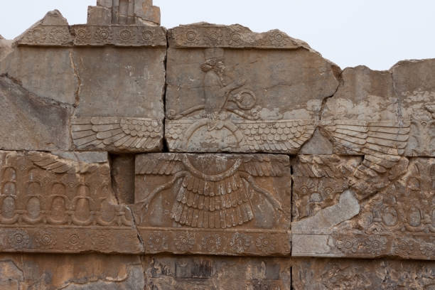 istock Ahura Mazda - persian bas-relief in Persepolis, Iran. 1028662182