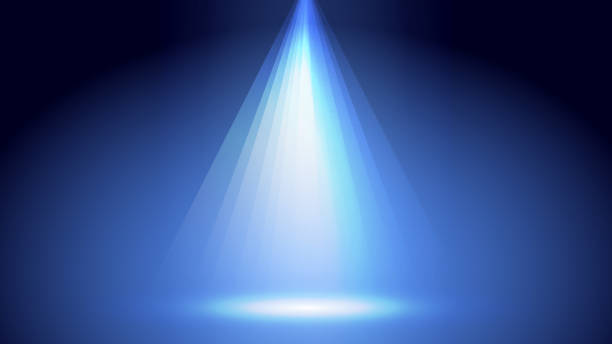 abstrakte kreative hintergrund. - blue lens flare backdrop abstract stock-grafiken, -clipart, -cartoons und -symbole