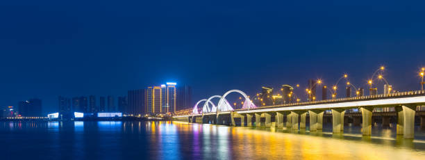 istock beautiful jiujiang night view 1028690030