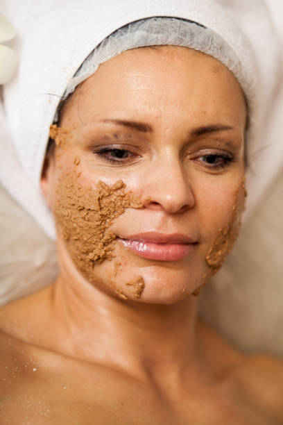 istock Beauty spa treatment with mud 1028694902