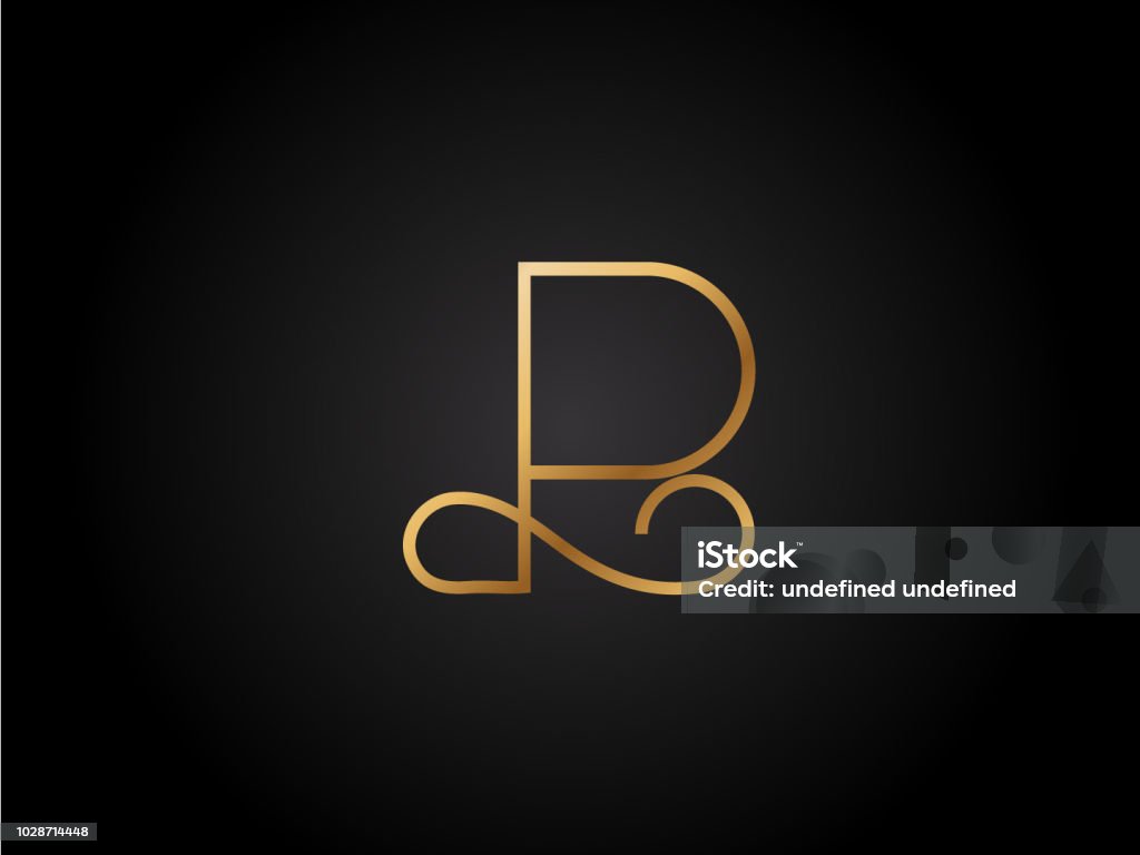 Letter Form Design R R Shape Letter Design Template Stock Illustration - Download Image Now ...