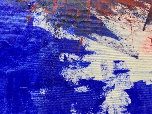 istock Blue color painting texture background 1028717622