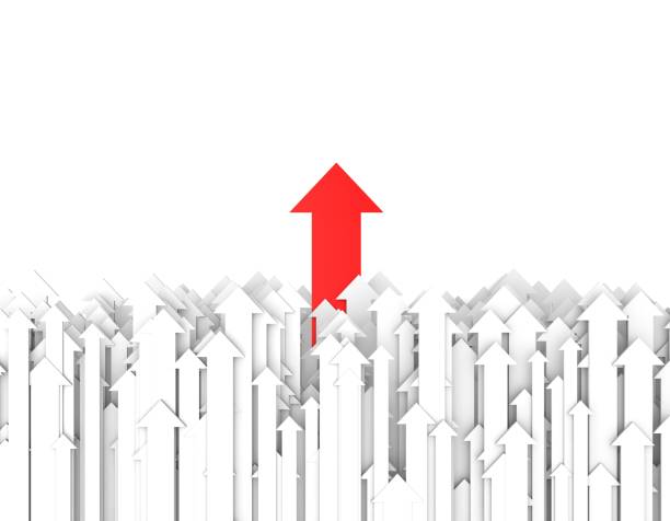 istock Team leader core, success red arrow, follow success 1028728772