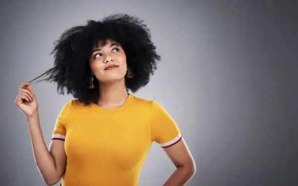 Photo of Her hair is bold and her confidence is beautiful