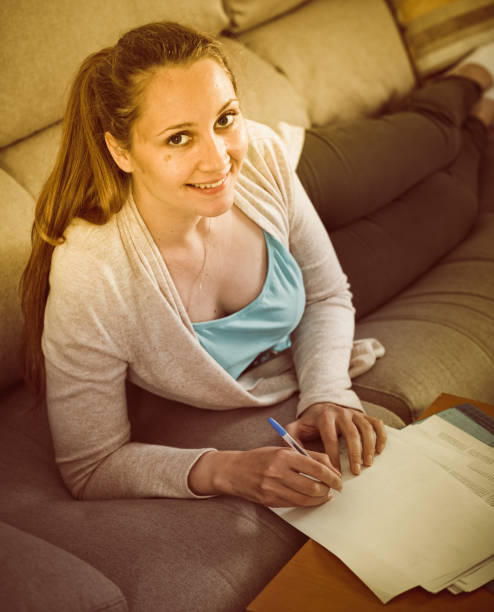 istock Woman studying productively 1028740676