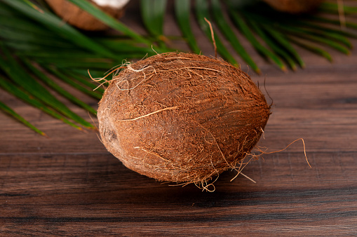 Coconut in a cut.