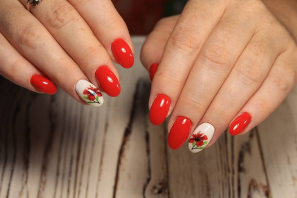 istock fashion manicure design on a beautiful texture 1028769602