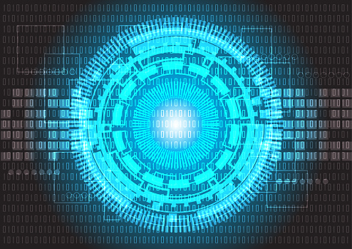 Digital Code Only Digital Code Stock Illustration - Download Image Now - Blue, Blue ...