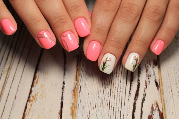 istock fashion manicure design on a beautiful texture 1028776634