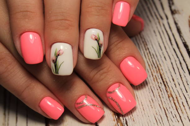 istock fashion manicure design on a beautiful texture 1028777062
