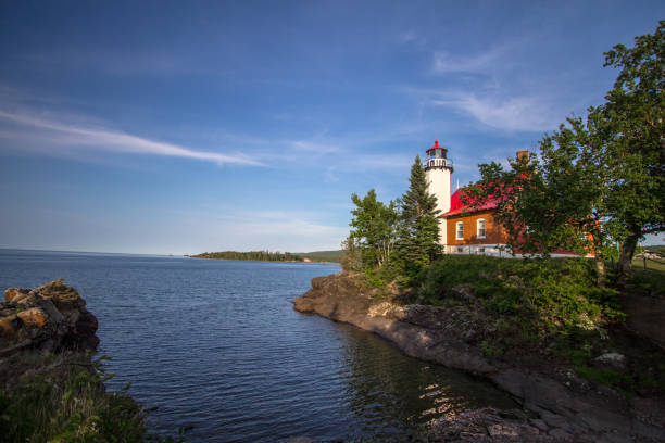 istock Eagle Harbor Lighthouse On Lake Superior In Michigan Upper Peninsula 1028806350