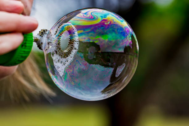 istock colorful soap bubble in the garden close up 1028807074
