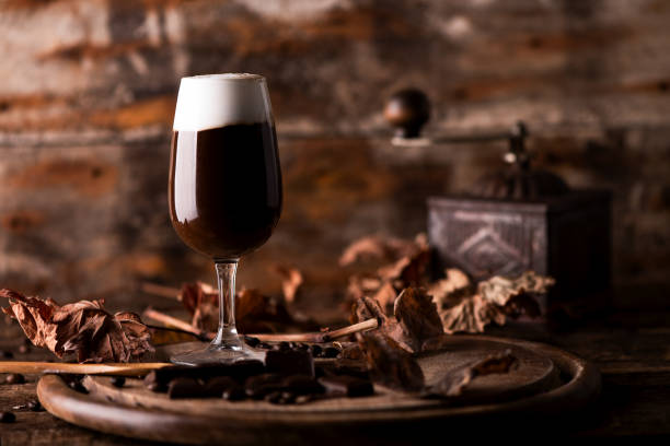 istock Glass of irish coffee on a table 1028809898
