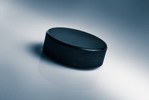 istock Hockey puck. 1028821504
