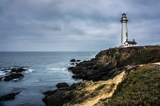 istock Lighthouse on the Pacific Ocean at the sunrise 1028830012