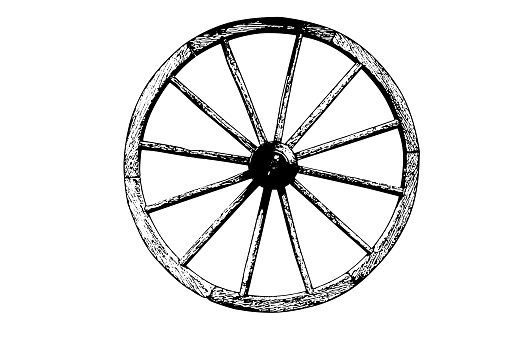 Old wheel cart