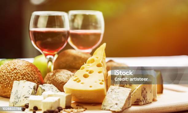 Wine Stock Photo - Download Image Now - Wine, Cheese, Food