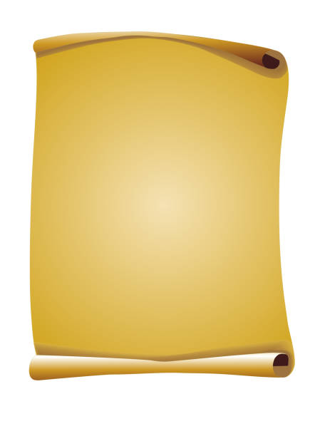 Vintage scroll. Vector isolated image of the scroll for the background. charter document stock illustrations