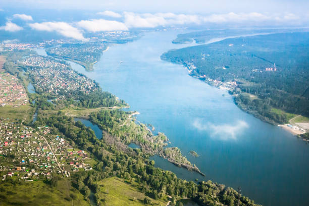 Aerial View over Novosibirsk