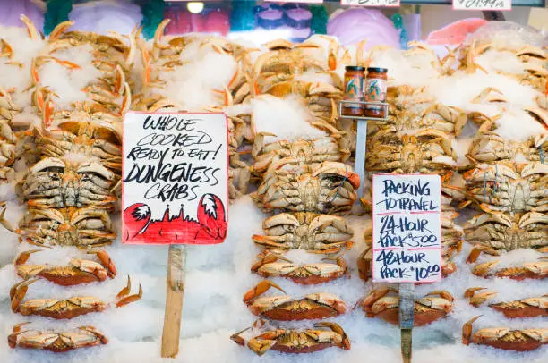 Photo of Fresh crab at Pikes Place Fish Market, Seattle, Washington