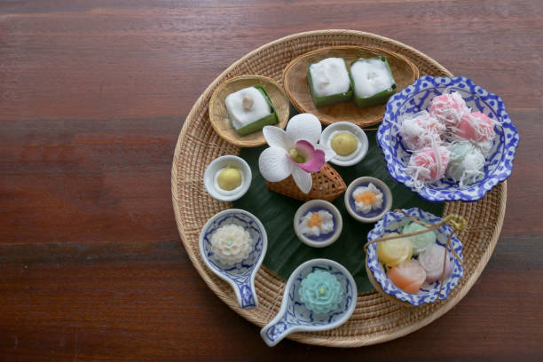 istock Dessert Thai culture style colorful 1028869124