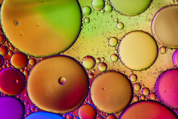 Abstract with Oil and Water 13 stock photo