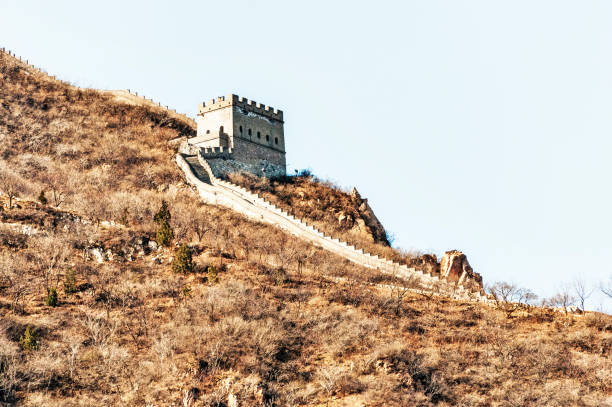 istock Great Wall of China with Steps and Security Tower Badaling Section 1028869820