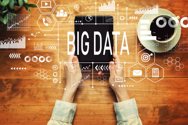 istock Big Data with a person holding a tablet 1028879818