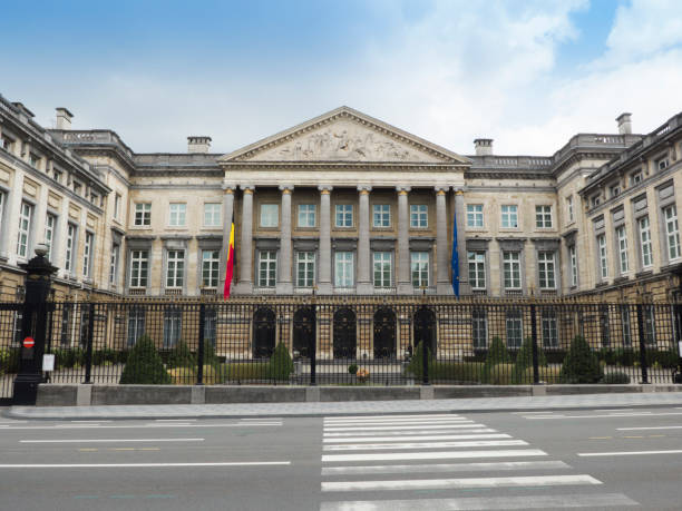 Belgian Federal parliament stock photo