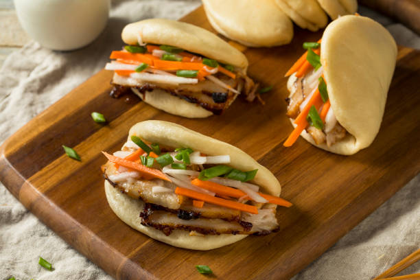 istock Homemade Steamed Pork Belly Bao Buns 1028906958
