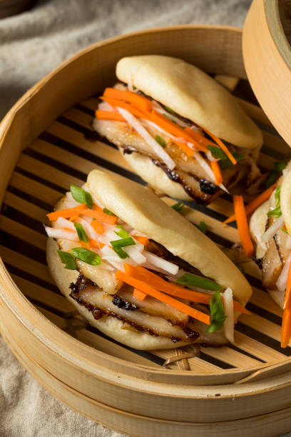 istock Homemade Steamed Pork Belly Bao Buns 1028910178