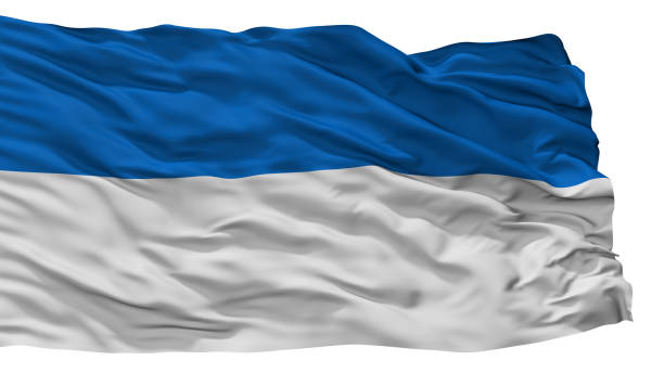 istock Assen City Flag, Netherlands, Isolated On White Background 1028913796