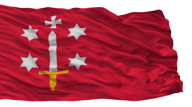 istock Haarlem City Flag, Netherlands, Isolated On White Background 1028916558