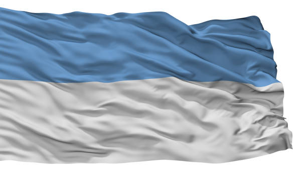 istock Puno City Flag, Peru, Isolated On White Background 1028917318